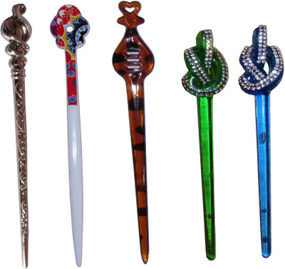 

WEEK Combo of Multi Color Juda Sticks Bun Stick(Multicolor)