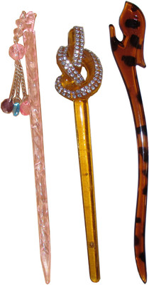 

IOP Combo of Multi Color Juda Sticks Bun Stick(Multicolor)