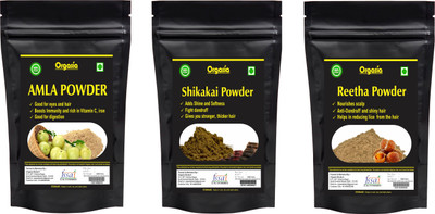 

Orgasia 100% Pure & Herbal Amla, Shikakai & Reetha Powder(500 g)