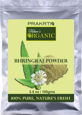 

Prakrtiq Nature's Organic Bhringraj Powder, 100gms | Intensive Natural Hair Nourishment Herb(100 g)