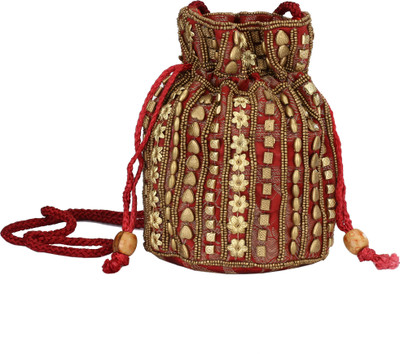 HimalayaHandicraft Pouch Potli(Maroon)