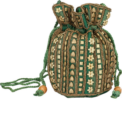 

HimalayaHandicraft Pouch Potli(Green)