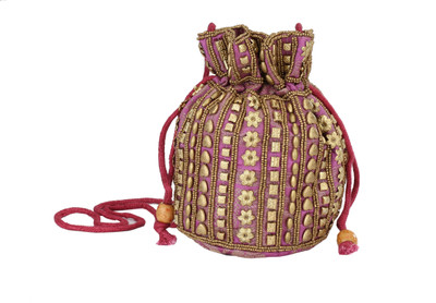 

HimalayaHandicraft Pouch Potli(Pink)