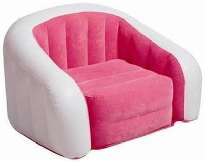 

Sukot Intex Chair Single Velvet Chair Inflatable Cafe Club Chair Inflatable Sofa/ Chair(Pink)