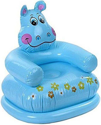 Wishkart Inflatable Hippo Shape Chair For Kids Inflatable Fun Sofa For Kids Inflatable Sofa cum bed(Multicolor) available at flipkart for Rs.549