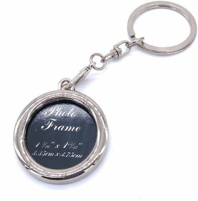 

Insasta Round Shape Photo Frame Metal KeyChain Key Chain