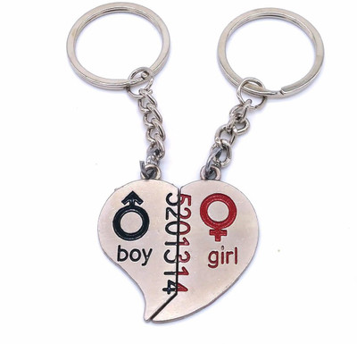 

Insasta Boy & Girls Heart Metal KeyChain Key Chain