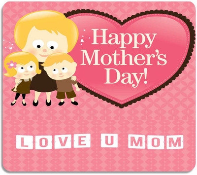 

Giftsmate Mothers Day Gifts Happy Mothers Day I Love You Mom Printed Mouse Pad for Mom Mousepad(Multicolor)