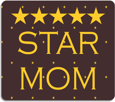 

Giftsmate Mothers Day Gifts 5 Star Mom Printed Mouse Pad for Mom Mousepad(Multicolor)