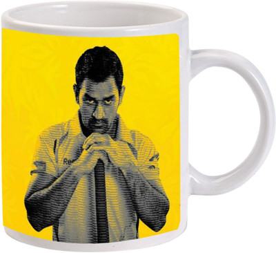 MUGKIN The Kings are Back - Ms Dhoni Ceramic Coffee Mug(350 ml)