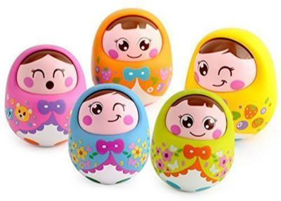 

Mummamia Nodding Head Roly Polly Push Toy With Soft Jingling Sound - Random Colours(Multicolor)