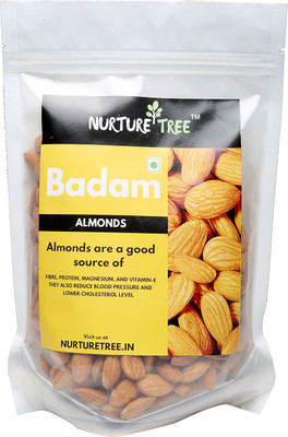 

NURTURE TREE California Almonds Premium Quality Badam 500 g Almonds(500 g, Pouch)
