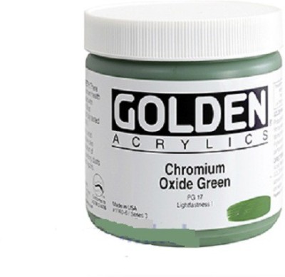 GOLDEN Heavy Body Acrylic Paints 236ML Green (Chromium Oxide Green)(Set of 1, Chromium Oxide Green)