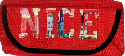 

Monte Polo NA Nice Art Canvas Pencil Box(Set of 1, Red)