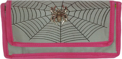 

Monte Polo Spider's Web Spidy Art Canvas Pencil Box(Set of 1, Multicolor)