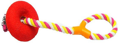 SICONS Dog Toy Cottan Training Rope With Play circle toy Cotton Training Aid For Dog
