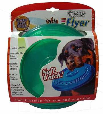 

SICONS Sicons Pet Fashion Dog Toy Flexible & Durable Flyer Rubber Frisbee For Dog