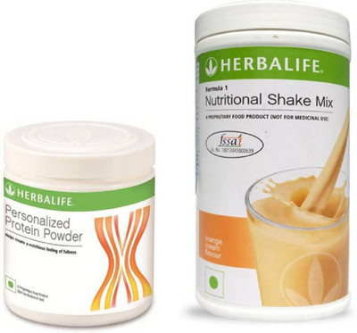 

Herbalife Shake - 500g (Orange Cream) with Personalized Protein Powder - 200g Protein Blends Protein Blends(700 g, Orange)