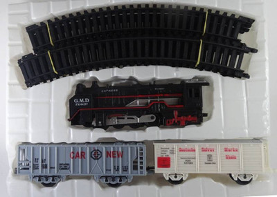 K Dudes Train Set With Round Track Battery Operated with Head Light DUDE-08(Black)