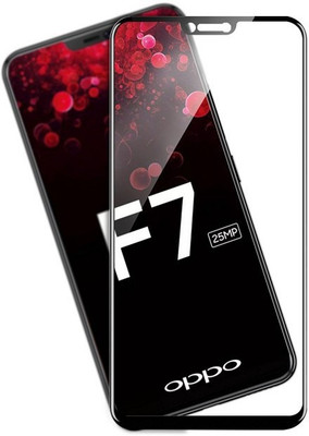 SoftTech Edge To Edge Tempered Glass for OPPO F7(Pack of 1)