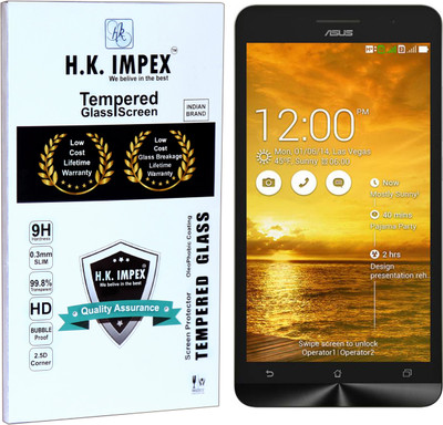 H.K.Impex Tempered Glass Guard for Asus Zenfone 6,asus zenfone 6 tempered glass in mobile screen guard available at flipkart for Rs.231