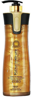 

Keratin Cure Sulfate Free Moisturizing Hair Gold & Honey Bio Daily Shampoo(960 ml)