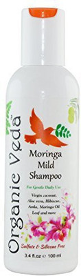 

Organic Veda Organic Moringa Mild Shampoo Mild And Daily Care Advanced Herbal Formula Sulphate And Parabanes Free(100 ml)