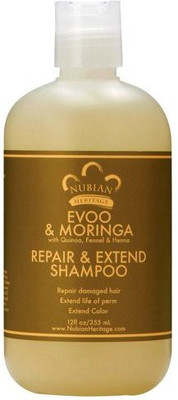 

Nubian Heritage Repair And Extend Extra Virgin Olive Oil And Moringa Shampoo(354.89 ml)
