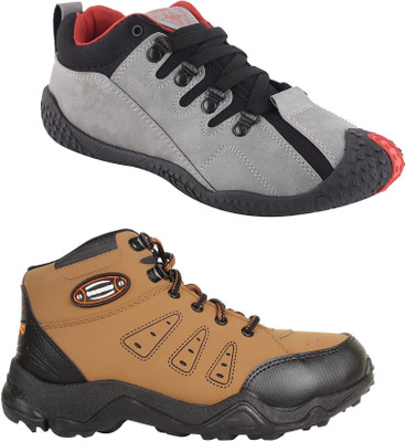 

Chevit Men's Combo Pack of 2 Sports Shoes (Running Shoes ) Casuals For Men(Multicolor