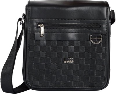 

Bazaar Pirates Men & Women Formal Black PU Sling Bag