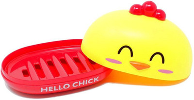 

Epyz Chick Soap Holder Cartoon Plastic Soap Dish Plate Soap Box Bathroom Accessories(Yellow)