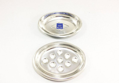 

Bhalaria SS Oval Soap Dish(Silver)