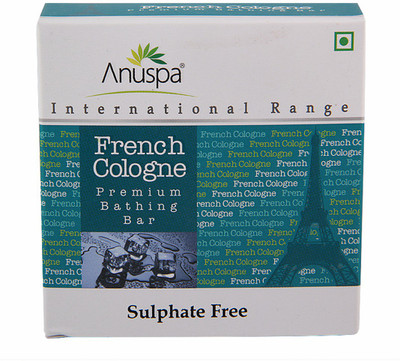 

Anuspa Herbal French Cologne Soaps For Cool Men 125 gm(125 g)