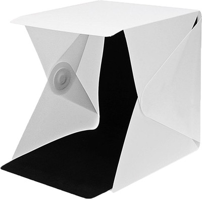 

Desi Rang Foldable Product Photo Light Box Studio 20 LED Lights Mobile Charger Powered (23 cm / 9 inch) Square Softbox(22 cm x 23 cm)