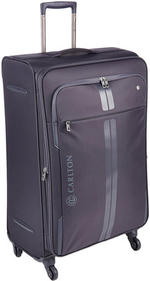 

Carlton Polyester 81 cms Pewter Soft Sided Suitcase (109J481104) Expandable Cabin Luggage -  inch(Purple