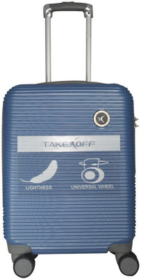 

Take Off Polycarbonate 24" Blue Hardsided Suitcase (tfsty24blue) Expandable Cabin Luggage -  inch(Blue