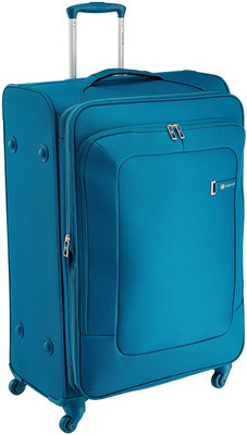 

Carlton Polyester 70 cms Teal Soft Sided Suitcase (103J480930) Expandable Cabin Luggage -  inch(Blue