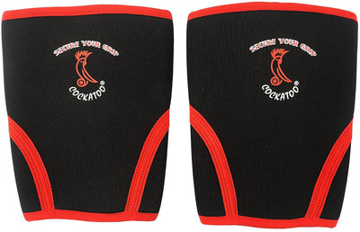 

COCKATOO Knee Sleeves S/M Knee Support (M, Black, Red)