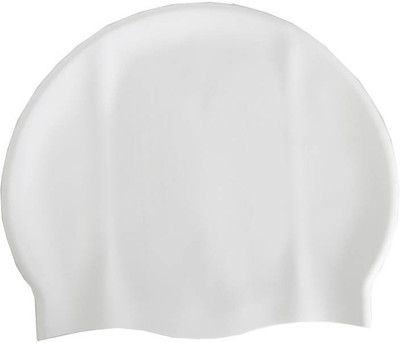 

SERVICES524X7 BEST QUALITY SILICONE Swimming Cap(White, Pack of 1)