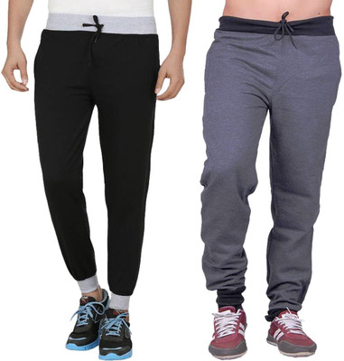 WellFitLook Solid Men Multicolor Track Pants