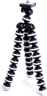 

Meya Happy 13 Inch Gorilla Tripod For Mobile Phone / DSLR Camera - Tripod Ball Head(Black and White, Supports Up to 2000 g)