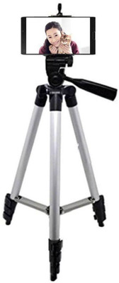 BJOS Universal Professional Tripod - 3110 Portable & Foldable Camera - Mobile Tripod With Mobile Clip Holder Bracket , Fully Flexible Mount Cum Tripod , Standwith Three-dimensional Head & Quick Release Plate Only 150 gm + Black Carry Bag for Canon Nikon Sony Cameras Camcorders iPhone & Androids Trip available at flipkart for Rs.641