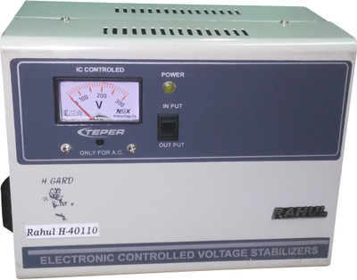 

Rahul H-40110a 4 KVA/16 Amp In Put 100-280 Volt 5 Step Best Suitable For 1.5 Tonns Air Conditioners AutoMatic Voltage Stabilizer(Gray)