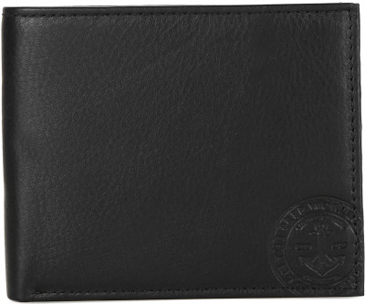 

Tommy Hilfiger Men Black Genuine Leather Wallet(4 Card Slots)