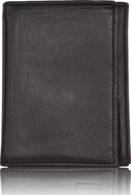 

Toughstance Men Black Genuine Leather Wallet(7 Card Slots)