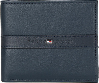 

Tommy Hilfiger Men Casual Blue Genuine Leather Wallet(8 Card Slots), Navy