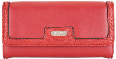 

Lavie Women Casual Red Genuine Leather Wallet(7 Card Slots)