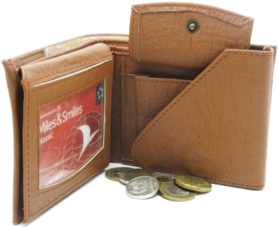 

Tony Brown Men Tan Genuine Leather Wallet(6 Card Slots)