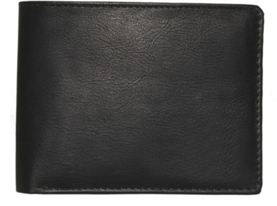 

Wildmount Men Black Genuine Leather Wallet(3 Card Slots)