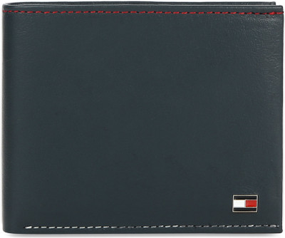 

Tommy Hilfiger Men Formal Blue Genuine Leather Wallet(4 Card Slots), Navy